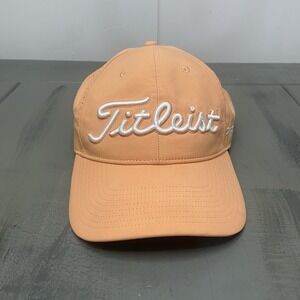 Titleist Pro V1 FJ Golf Hat Coral Adjustable Strapback Performance Cap